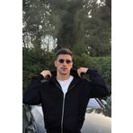 YAKAMEL Erkek LACİVERT 3 İplik Fermuarlı Kalın Kışlık Büyük Beden Oversize Basic Hırka
