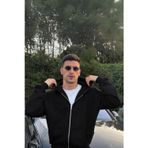 YAKAMEL Erkek SİYAH Tam Fermuarlı Kanguru Cepli Premium Model Hırka