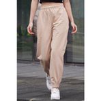 YAKAMEL Kadın Bej Jogger Yüksek Bel Eşofman Altı Beige Sweatpants