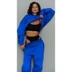 YAKAMEL Kadın Eşofman Takımı Sweatshirt Jogger Oversize Şardonlu Kapüşonlu