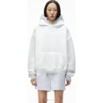 YAKAMEL Kadın Kanguru Cep Regular Kalıp 3 İplik Şardonlu Baskısız Okul Sweatshirt