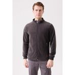 Yakamor Kalın Füme Erkek Softshell Polar Mont