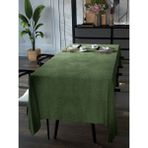 YAKAMOZ Çağla Yeşili Kadife Dokulu Masa Örtüsü Dertsiz Velvet Touch Serisi - 150 x 220 cm