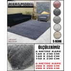 Yakamoz Model Kumaştan Welsoft Lastikli Halı Örtüsü - Koyu Gri - 160 x 230 cm