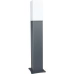 Yakan Aydınlatma Modern Bega Armatür Kare Küp Camlı Uzun Siyah Modern Bollard Lights