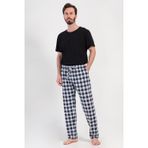 YAKE STORE CEPLI ERKEK P.SUPREM TEK ALT PIJAMA - NAVY BLUE