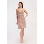 YAKE STORE KADIN LYC VISCON V YAKA DANTELLI IP ASKILI BIBILALI TUNIK - IMPATIENS PINK