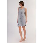 YAKE STORE KADIN P.SUPREM O YAKA GENIS ASKILI ETEGI OVAL TUNIK - GRAY MELANGE
