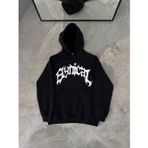YAKE STORE Kışlık Kapşonlu Baskılı Oversize SweatShirt- Siyah - Siyah