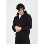 YAKE STORE Unisex Tam Fermuarlı Kapşonlu SweatShirt - Siyah - Siyah