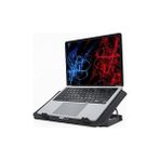 Yake Store Ventus 5 Fanlı LED Aydınlatmalı Notebook Soğutucu Siyah - 0 - Siyah - Option-1