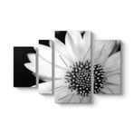 Yakından Gerbera Çiçeği Tablosu 119 x 80-4 Parçalı