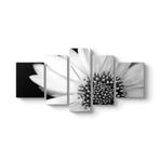 Yakından Gerbera Çiçeği Tablosu 182 x 90-5 Parçalı