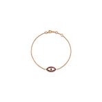 Yakut Göz 18 Ayar Rose Gold Kadın Pırlanta Bileklik