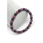 Yakut-Safir Doğal Taş Bileklik 6 Mm Fasetli-Küre Kesim