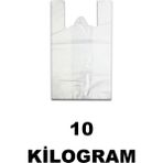 Yakutsan 10 kg Beyaz Market Poşeti Küçük Boy 24X46 cm Atlet Poşet
