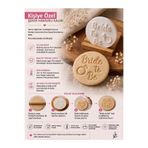 Yalçın3D Bride To Be Şeker Hamuru Kalıbı | PLA Fondant Baskı Damgası | Pasta Kurabiye Süsleme Kalıbı 7cm