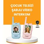 Yalçınöz Store Çocuk Telsizi Uzun Menzilli Video Walkie Talkie Eğitici ve Eğlenceli Oyuncak Şarjlı Interkom