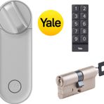 Yale Linus® Set - Akıllı Kilit L2 Gümüş, Ayarlanabilir Silindir ve Akıllı Tuş Takımı