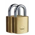 YALE Y110B/25/113/1 25 mm Pirinç Asma Kilit Blister