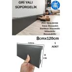 Yalı Antrasit Süpürgelik Suya Neme Dayanıklı 8Cmx120cm 1 Adet Pvc Parke Seramik Salon Mutfak Süpürgeliği