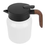 Yalıtımlı Çay Potu, 1000ml Termal Kahve Potu Paslanmaz Çelik İzolasyon Suyu Su İçecek Sürahi Dispenser Çay, Süt, Meyve Suyu, Buzlu İçecekler Ve Sıcak Su Için Filtre Ile (WHITE)