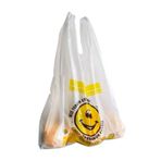 YAMAÇ GLOBAL Ortaboy Gülenyüz Baskılı Rulo Poşet Market Manav 1 Adet 25x45 Cm