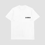 Yamaha Baskılı Unisex T-Shirt - Beyaz