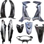 Yamaha Crypton C8 Uyumlu Kaporta Seti 10 Parça Siyah (2010-2014)
