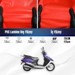 Yamaha Crypton Motosiklet Brandası Su Geçirmez Branda Kırmızı Branda Motor Branda M - Bağlantı Klipsi