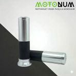 Yamaha Cygnus L Silikon Destekli Metal Elcik Takımı-Gri-El08301