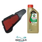 Yamaha Delight 115 Castrol Yağ Ve Hava Filtre Bakım Seti Bs0035