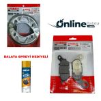 Yamaha Delight 115 Fren Balata Takımı Ön Ve Arka Ob4312