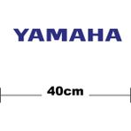 Yamaha Logo Yazı Sticker Etiket Tek Renk - Siyah - 30 cm