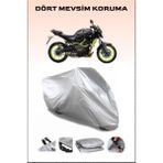 Yamaha Mt-07 Abs Uyumlu Motorsiklet Branda, Motor Örtüsü - Gri, Arka Çanta ve Kilit Uyumsuz