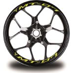 Yamaha mt - 07 Yazılı 8li Jant Içi Yazı Sticker Etiket - Siyah - Tek Ebat