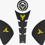 Yamaha MT25 4 Parça Sarı Karbon Tank Pad Set