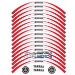 Yamaha R 25 Beyaz Kırmızı Jant Şeridi