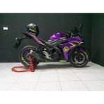 Yamaha R25 Neon Sarı Mor Jantlı Sticker Etiket Takım Modeli Modeli