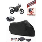 Yamaha Tenere 700 Branda Siyah Arka Çanta Uyumlu(Topcase) Motosiket Brandası Motor Örtüsü Çadır Su Geçirmez Motosiklet Kılıfı Motor Brandası,lastikli,taşıma Torbalı