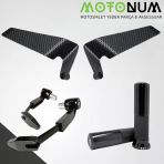 Yamaha Tricity 125 Modifiye Seti-Siyah-Karbon Naked-Md06967