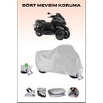 Yamaha Tricity 300 Için Kilit Uyumlu Motosiklet Branda, Güvenli, Su Geçirmez Dayanıklı Kumaş