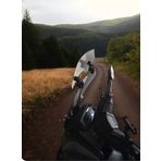 Yamaha Uyumlu Deflektör Rüzgar Saptırıcı Siperlik Şeffaf Motor Camı Cam Uzatma Model 1