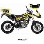 Yamaha Wr 125 X/r "dunlop Sarı" Tasarım Motosiklet Sticker Etiket Kaplama Modeli