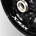 Yamaha XMAX Beyaz Jant Sticker Etiket Modeli