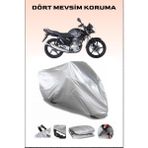 Yamaha Ybr 125 Uyumlu Motorsiklet Branda, Motor Örtüsü - Gri, Arka Çanta ve Kilit Uyumsuz
