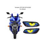 Yamaha Yzf R25 2019-2020 Kızgın Göz Sarı Yeşil Mavi Stiker Far Gö