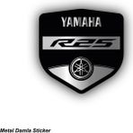 Yamaha YZF-R25 Metal Damla Stıcker Etiket Modeli