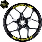 Yamaha Yzf R25 Yazılı 8li Jant Içi Yazı Sticker Etiket Neon Sarı - Çok Renkli