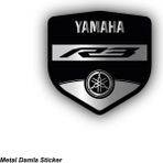 Yamaha Yzf-R3 Metal Damla Stıcker Etiket Modeli